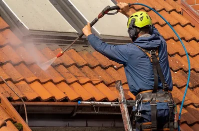Démoussage et hydrofuge de toiture à Poussignac